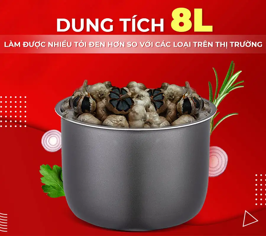 Máy làm tỏi đen FUKI FK-920 loại 8L (đỏ mận)