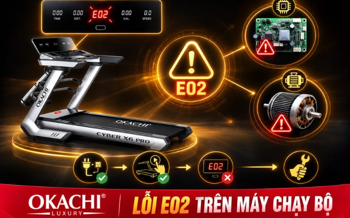 lỗi E02 máy chạy bộ là gì