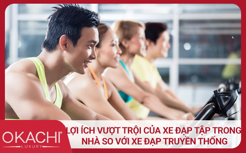 Các lợi ích tác dụng vượt trội của xe đạp trong nhà so với xe đạp truyền thống