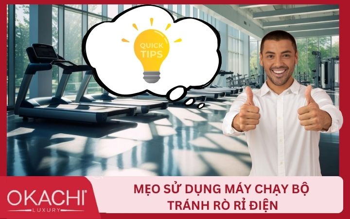 Mẹo dùng máy tập đi bộ tránh bị rò điện