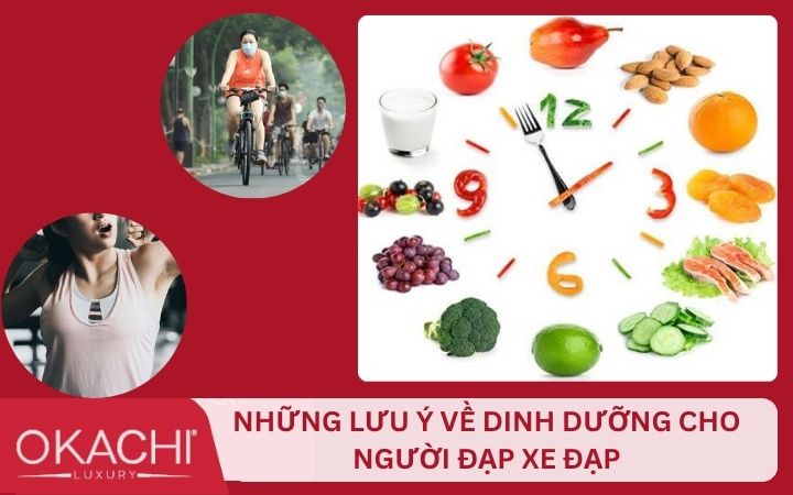 Một số lưu ý về dinh dưỡng khi đạp xe đạp