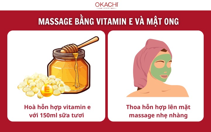 dap mat bang vitamin e va mat ong