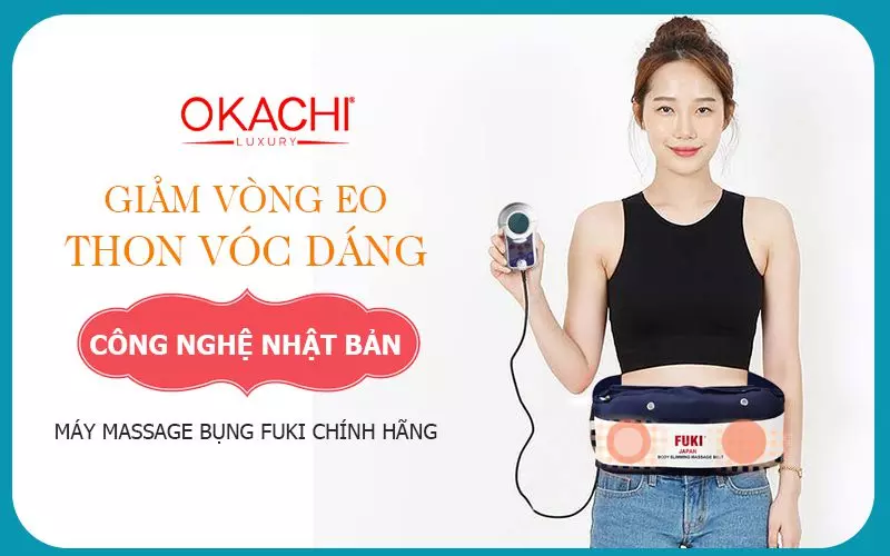 Máy mát xa bụng tan mỡ OKACHI