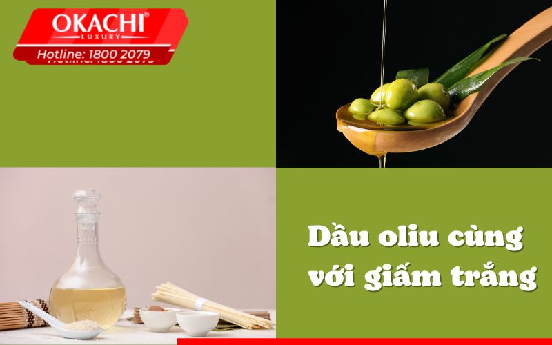 Dầu oliu cùng với giấm