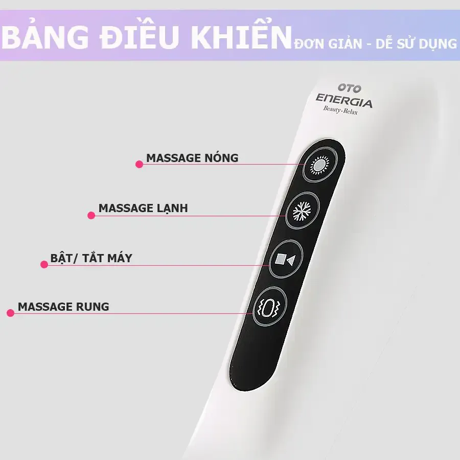 Máy mát xa mặt chống lão hóa nóng lạnh OTO Energia EG-700 (màu bạc)