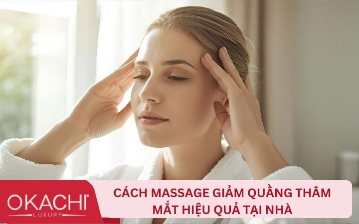 Cách massage giảm quầng thâm mắt hiệu quả tại nhà