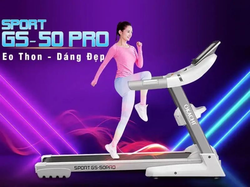 Máy chạy bộ gia đình giá rẻ OKACHI SPORT GS-50 PRO