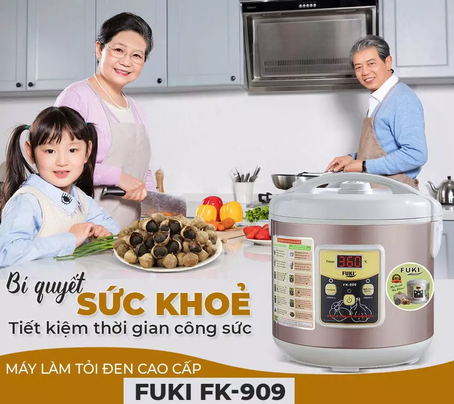 Máy làm tỏi đen Fuki FK-909 dòng cao cấp loại 5L (tím bạc)