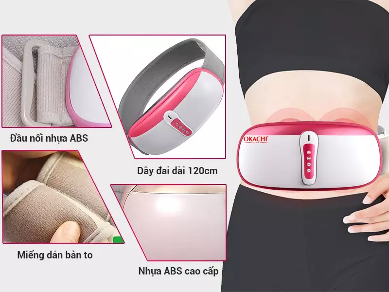 Máy massage bụng rung lắc và xoay OKACHI JP-95