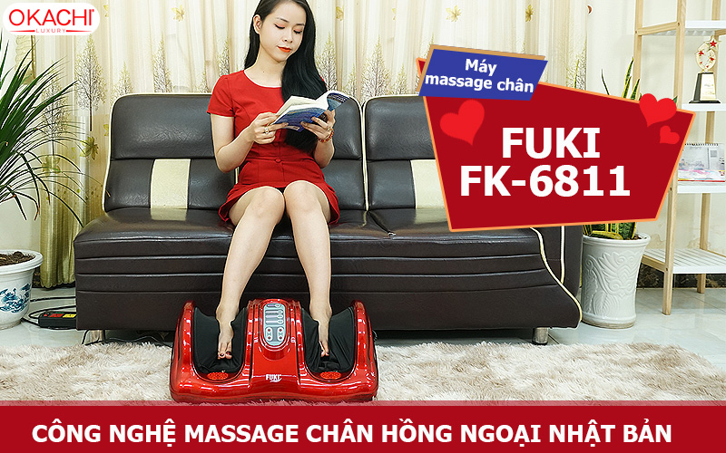 Máy massage chân hồng ngoại Fuki Nhật Bản FK-6811