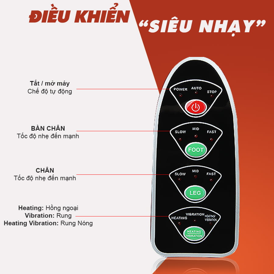 Máy massage chân điều khiển tự động