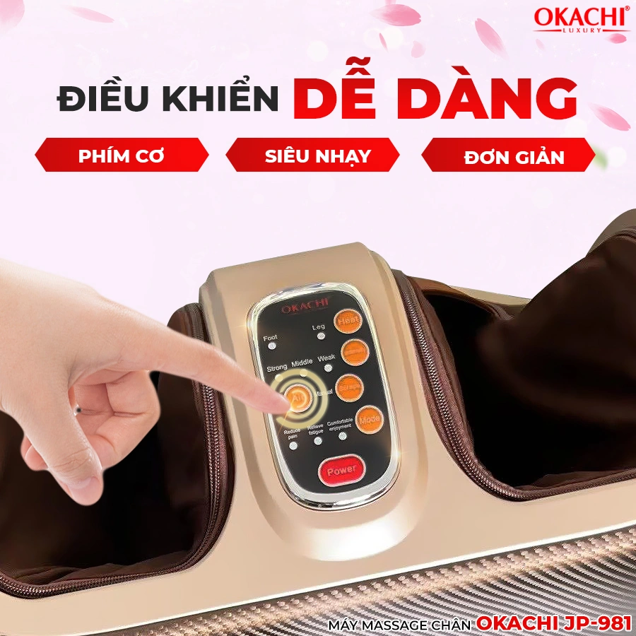 Máy Massage Chân Chuyên Sâu 4D OKACHI JP-981 (Cao cấp)