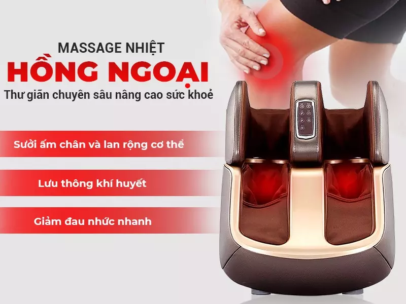 Máy massage chân thông minh 4D OKACHI JP-988 Plus