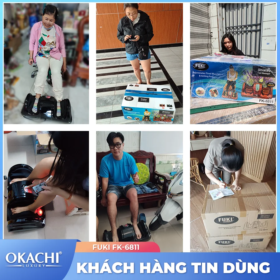 Máy massage chân hồng ngoại Fuki Nhật Bản FK-6811(màu đen)