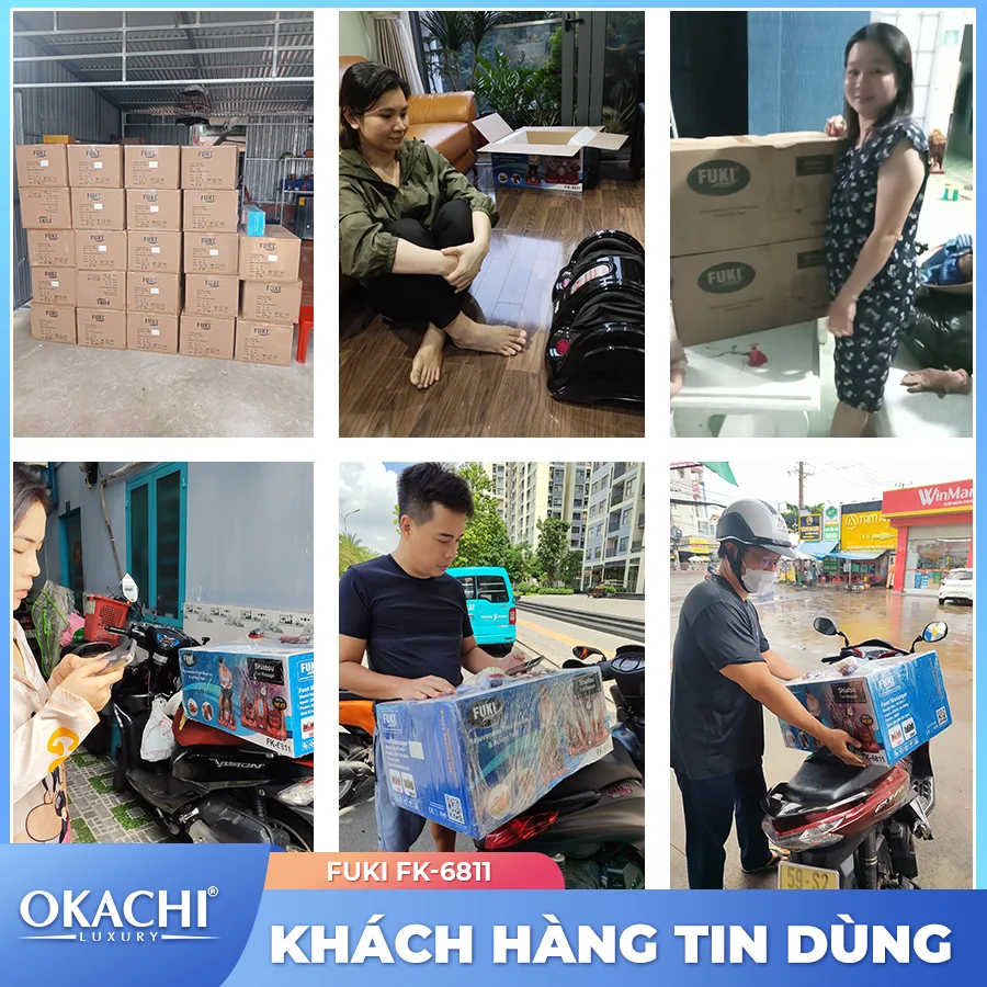 Máy massage chân hồng ngoại Fuki Nhật Bản FK-6811(màu đen)