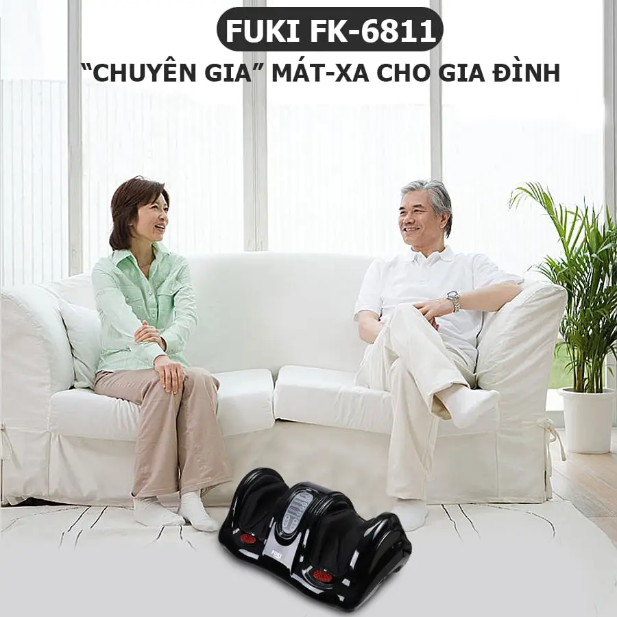 Máy massage chân hồng ngoại Fuki Nhật Bản FK-6811(màu đen)