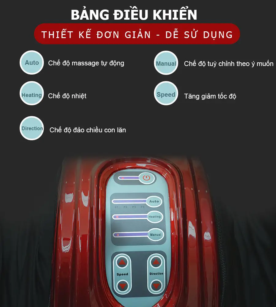 Máy massage chân hồng ngoại Fuki Nhật Bản FK-6811 (màu đỏ)