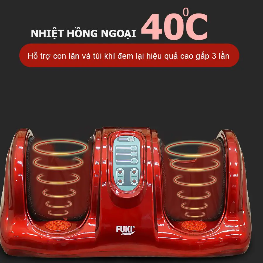 Máy massage chân hồng ngoại Fuki Nhật Bản FK-6811 (màu đỏ)