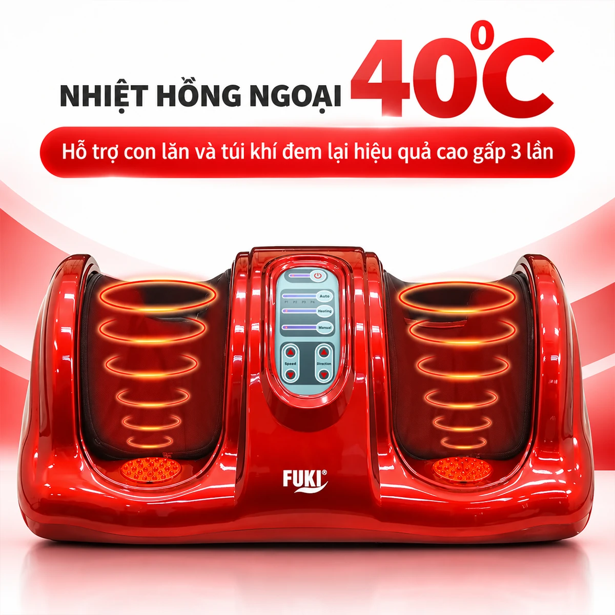 nhiệt hồng ngoại máy massage chân FK-6811 (màu đỏ) 