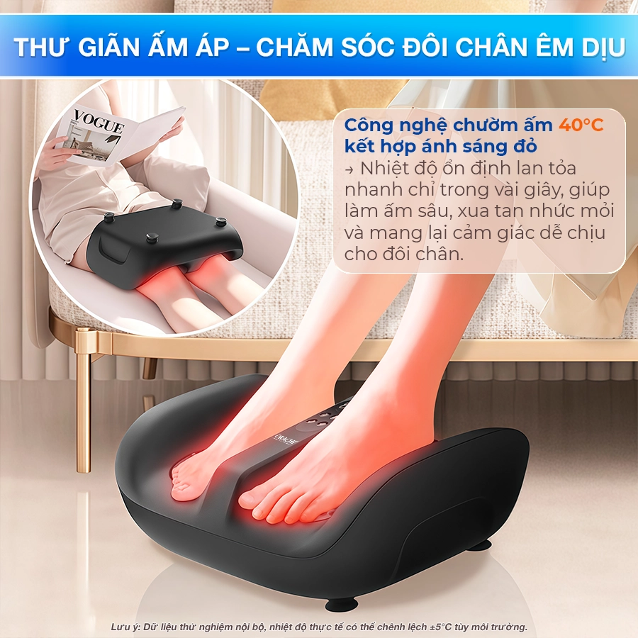 Máy massage chân và rung chân OKACHI JP-801 ( Màu đen)