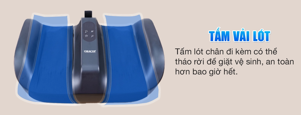 Máy massage chân và rung chân OKACHI JP-801 ( Màu đen)