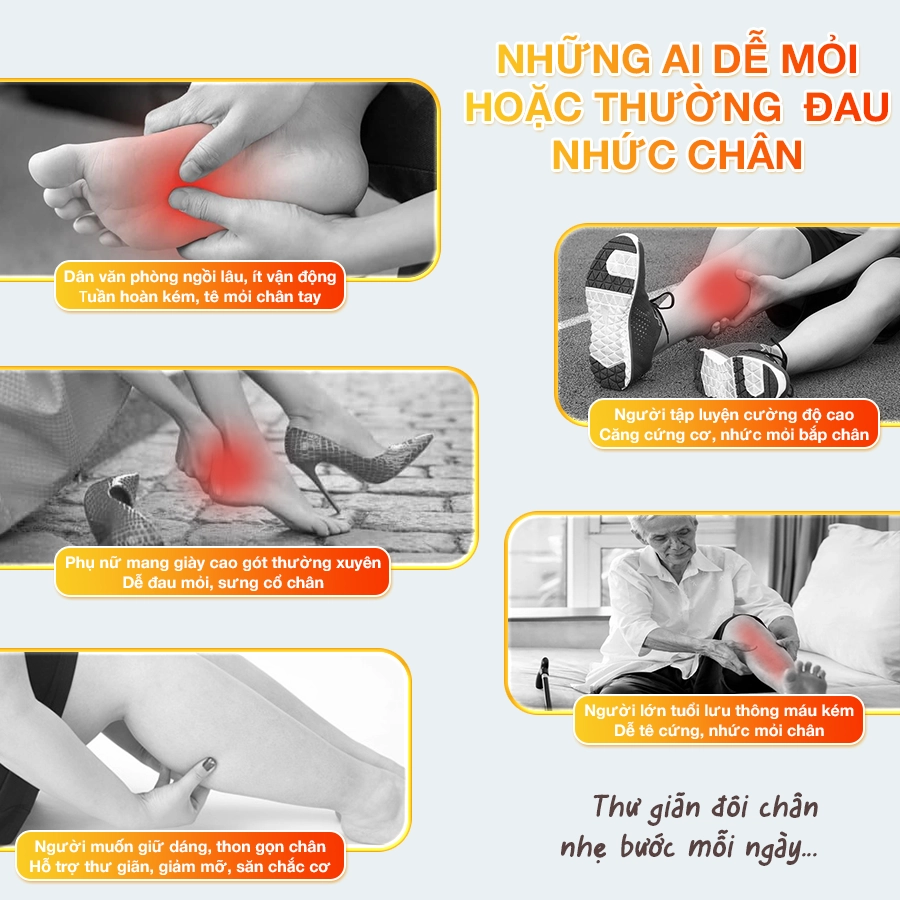 Máy massage chân và rung chân OKACHI JP-801 ( Màu kem)