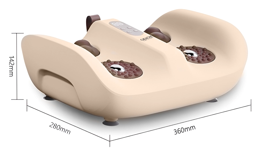 Máy massage chân và rung chân OKACHI JP-801 ( Màu kem)