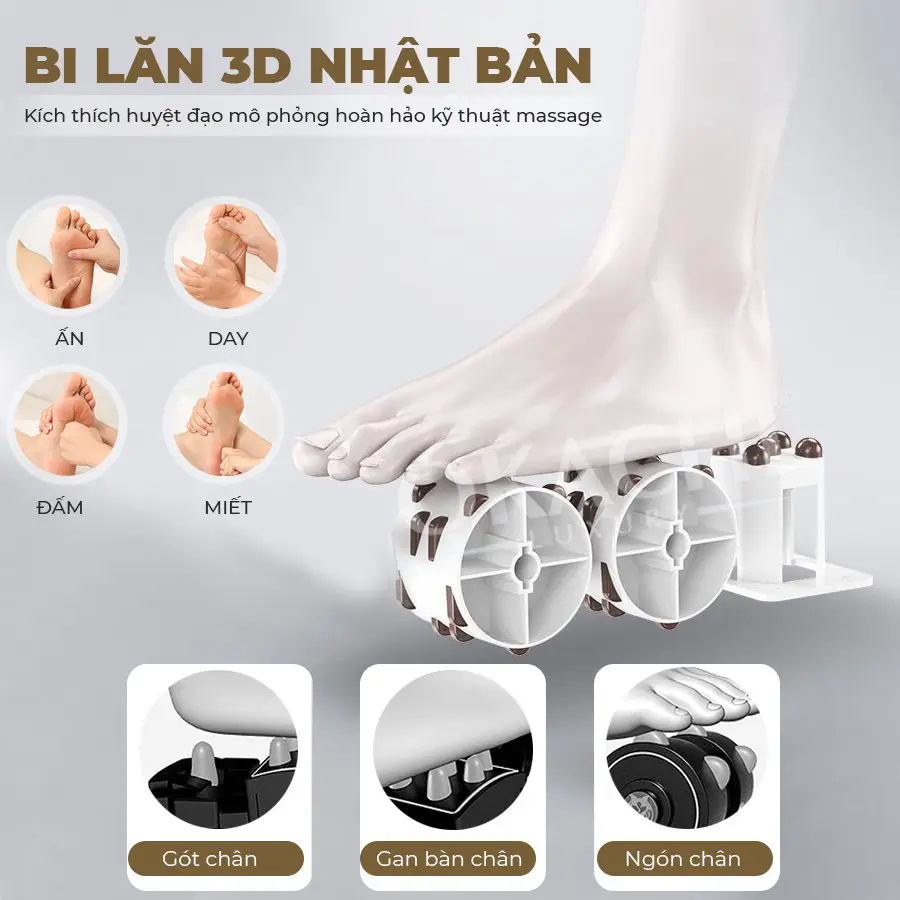 Máy massage chân Nhật Bản OKACHI JP-820 (4 motor)