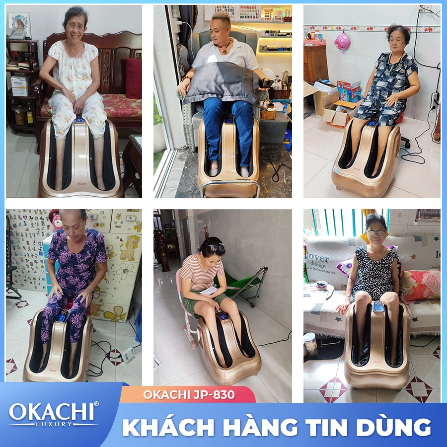 Máy massage bàn chân bắp chân OKACHI JP-830