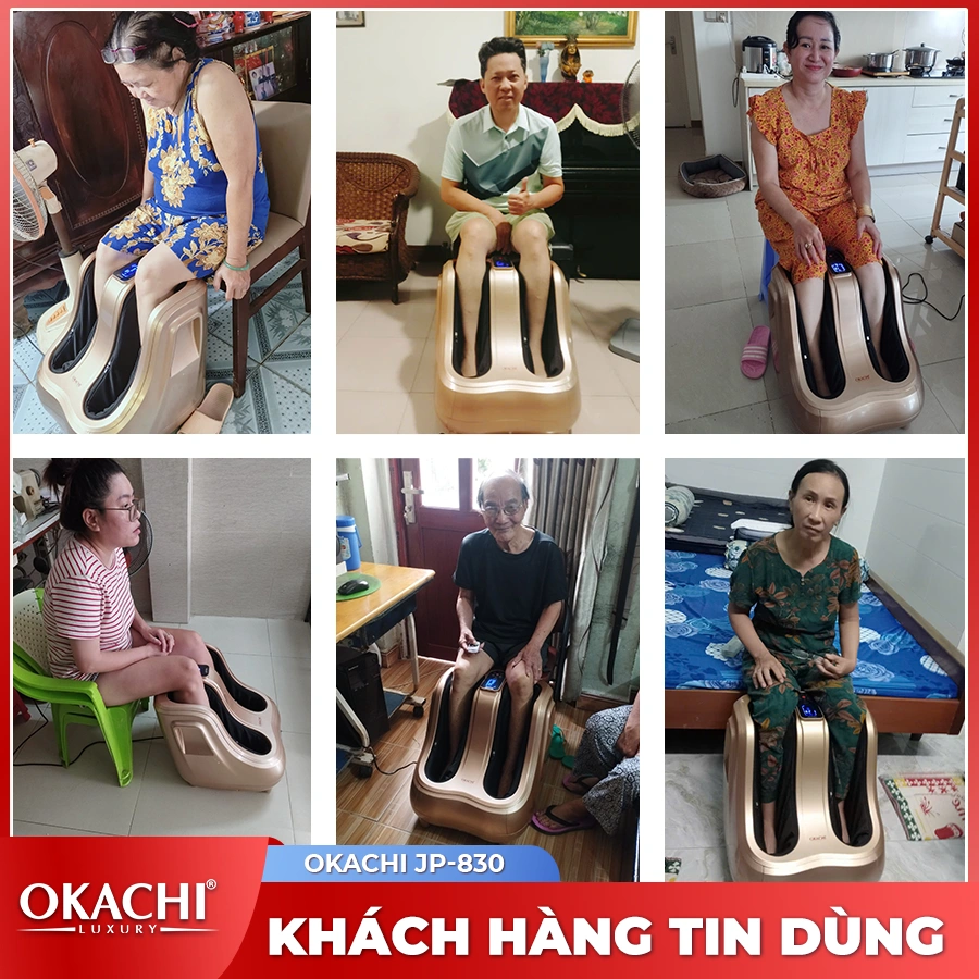 Máy massage bàn chân bắp chân OKACHI JP-830