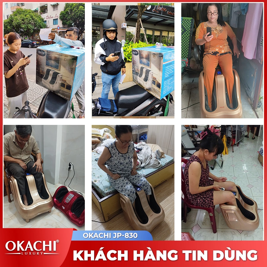 Máy massage bàn chân bắp chân OKACHI JP-830