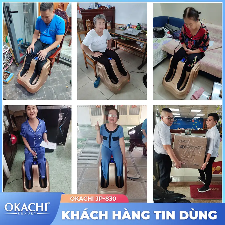 Máy massage bàn chân bắp chân OKACHI JP-830