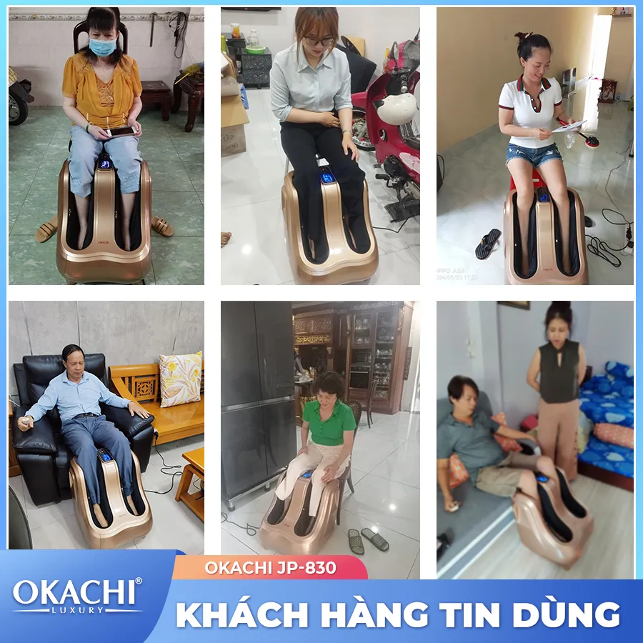 Máy massage bàn chân bắp chân OKACHI JP-830