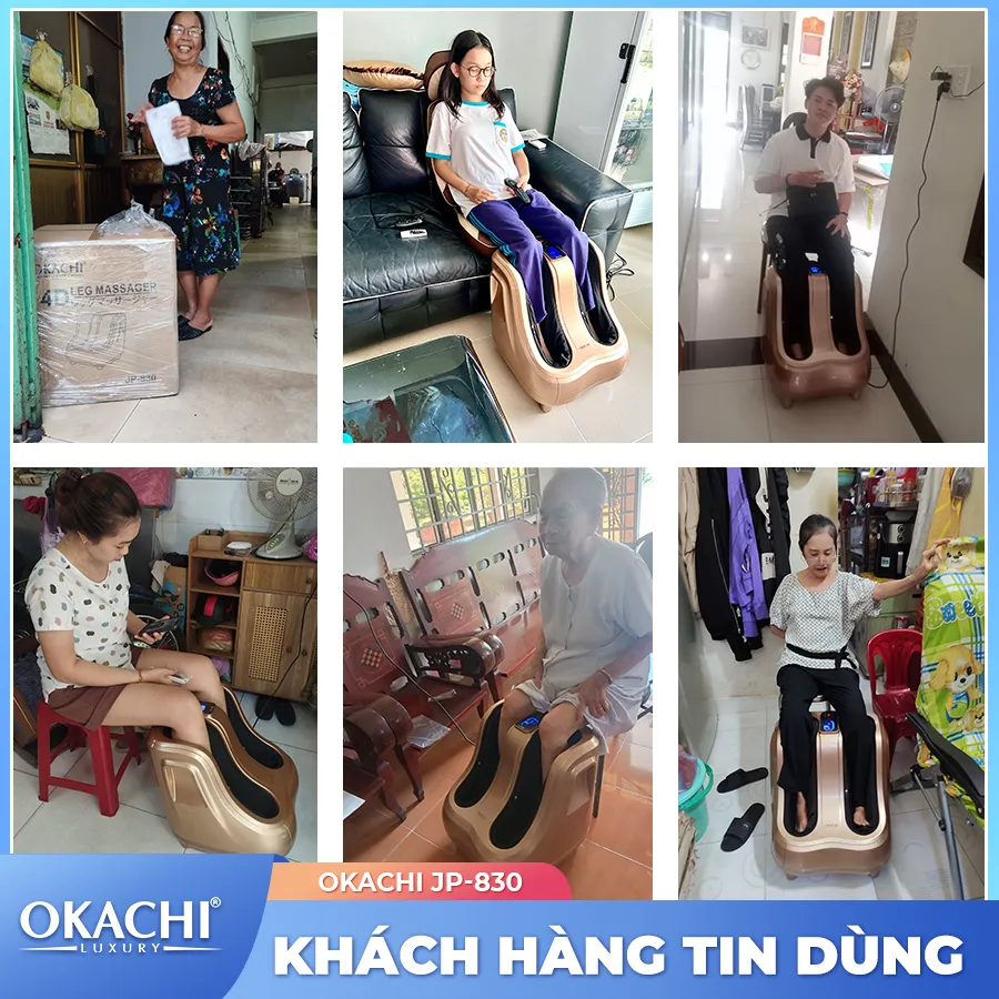 Máy massage bàn chân bắp chân OKACHI JP-830