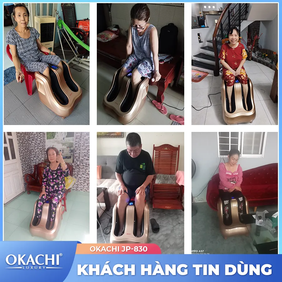 Máy massage bàn chân bắp chân OKACHI JP-830