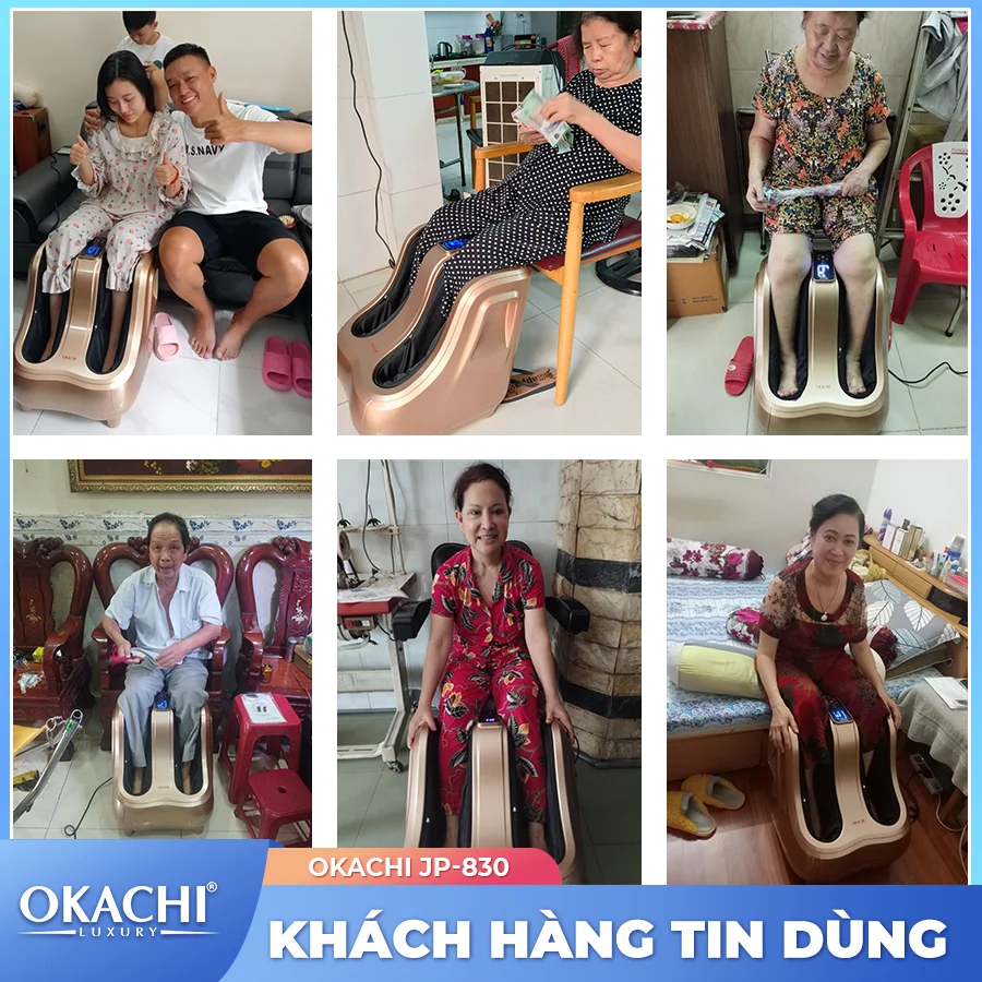 Máy massage bàn chân bắp chân OKACHI JP-830