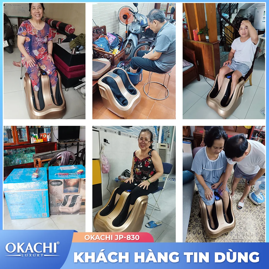 Máy massage bàn chân bắp chân OKACHI JP-830
