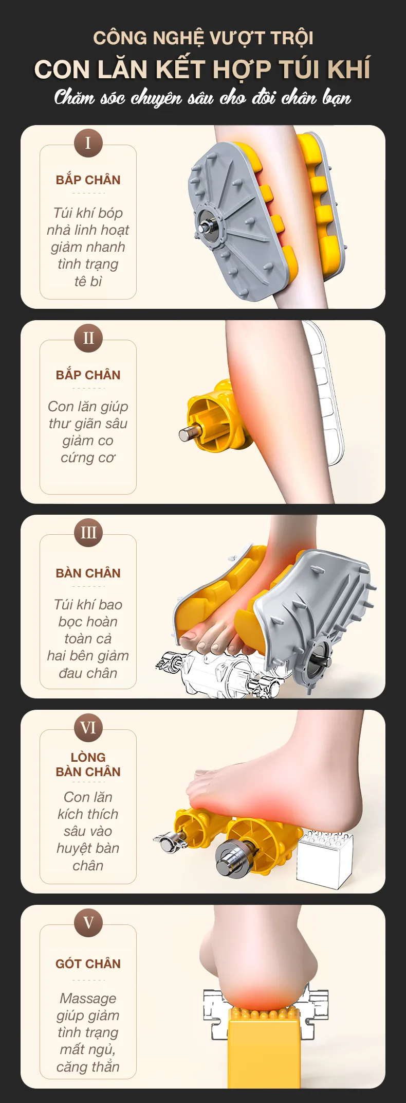 Máy massage bàn chân bắp chân OKACHI JP-830