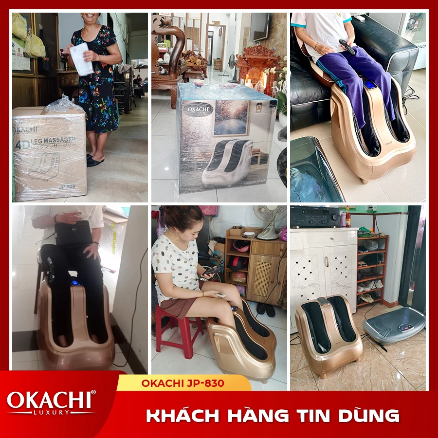 Máy massage bàn chân bắp chân OKACHI JP-830