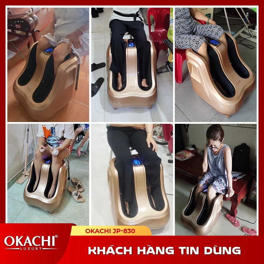 Máy massage bàn chân bắp chân OKACHI JP-830