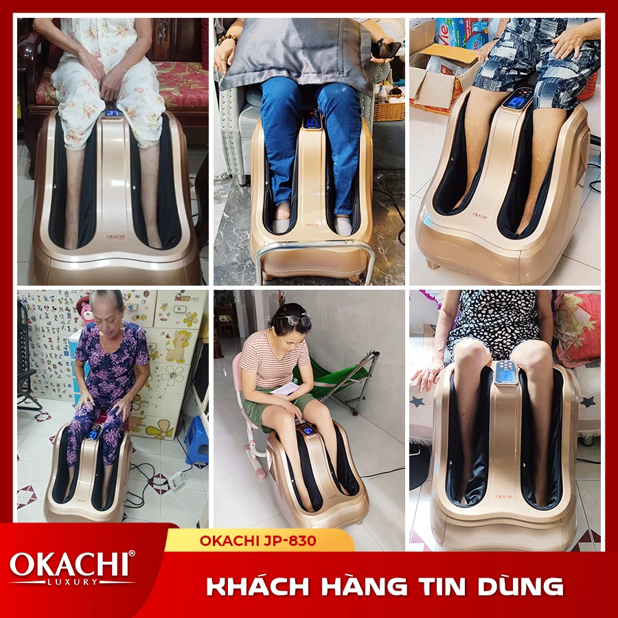 Máy massage bàn chân bắp chân OKACHI JP-830