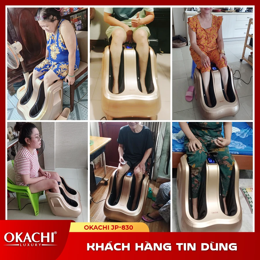 Máy massage bàn chân bắp chân OKACHI JP-830