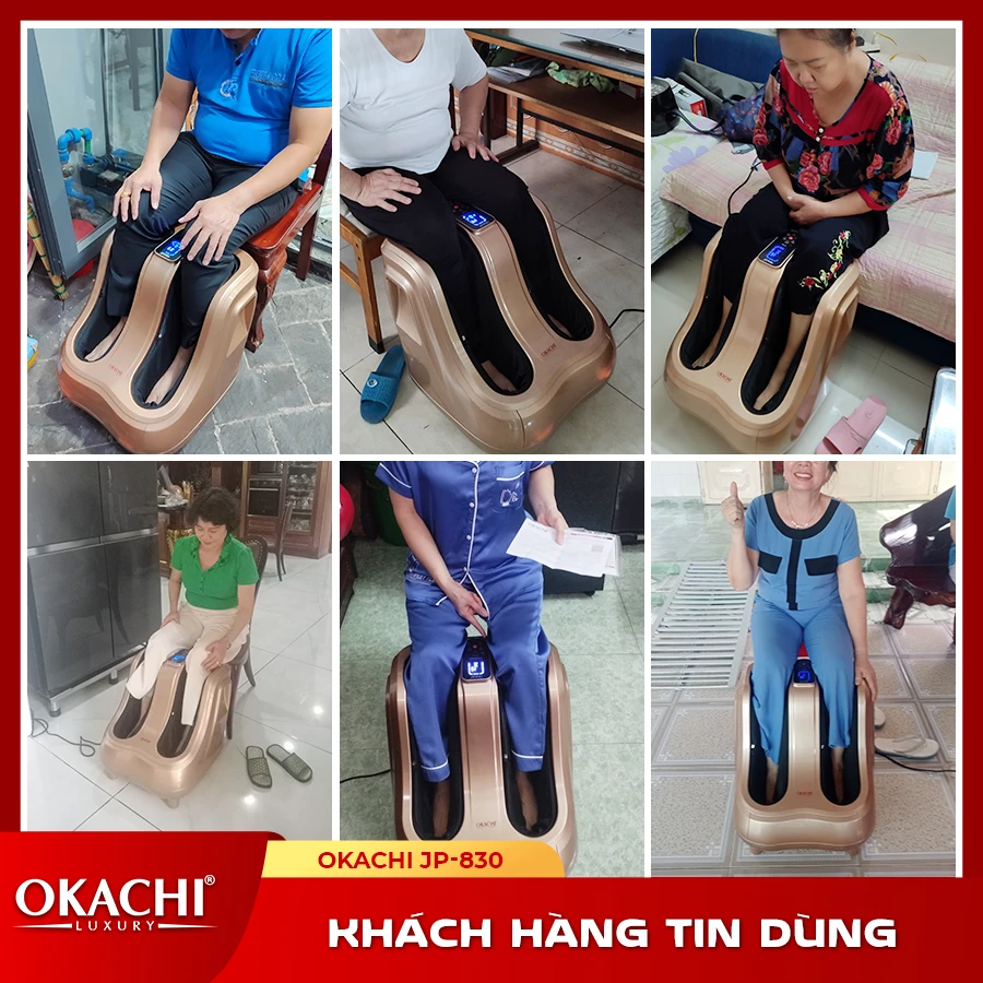 Máy massage bàn chân bắp chân OKACHI JP-830