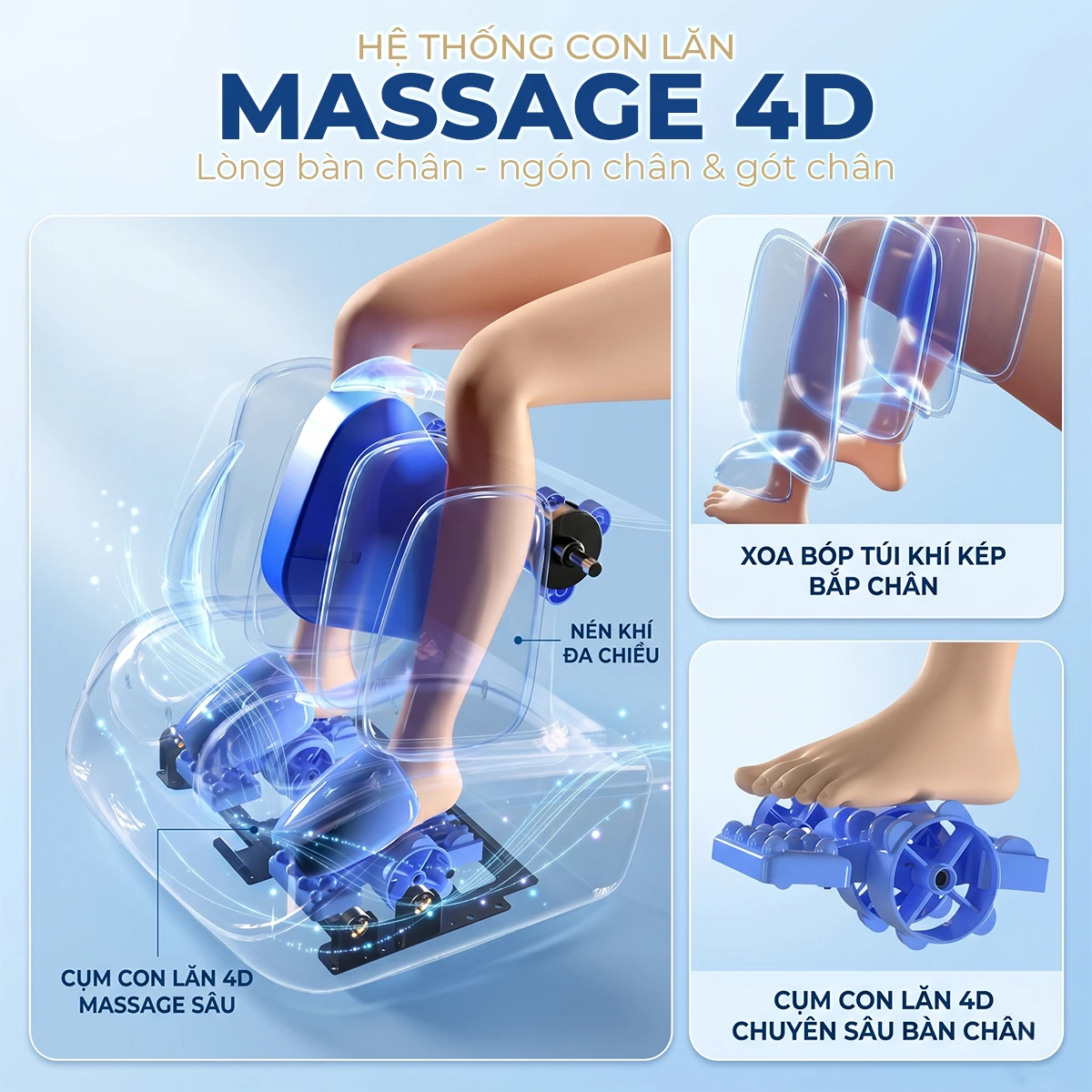 Máy massage chân và bắp chân OKACHI JP-900A (cao cấp)