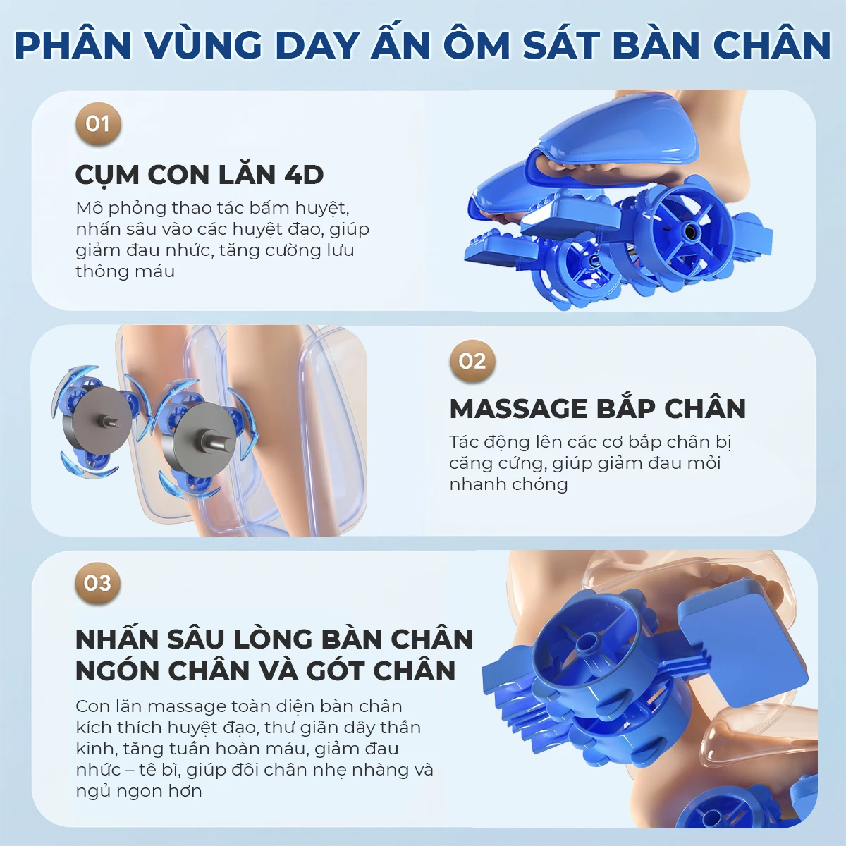 Máy massage chân và bắp chân OKACHI JP-900A (cao cấp)