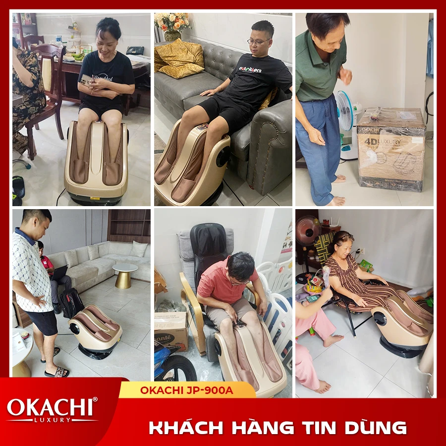 Máy massage chân và bắp chân OKACHI JP-900A (cao cấp)