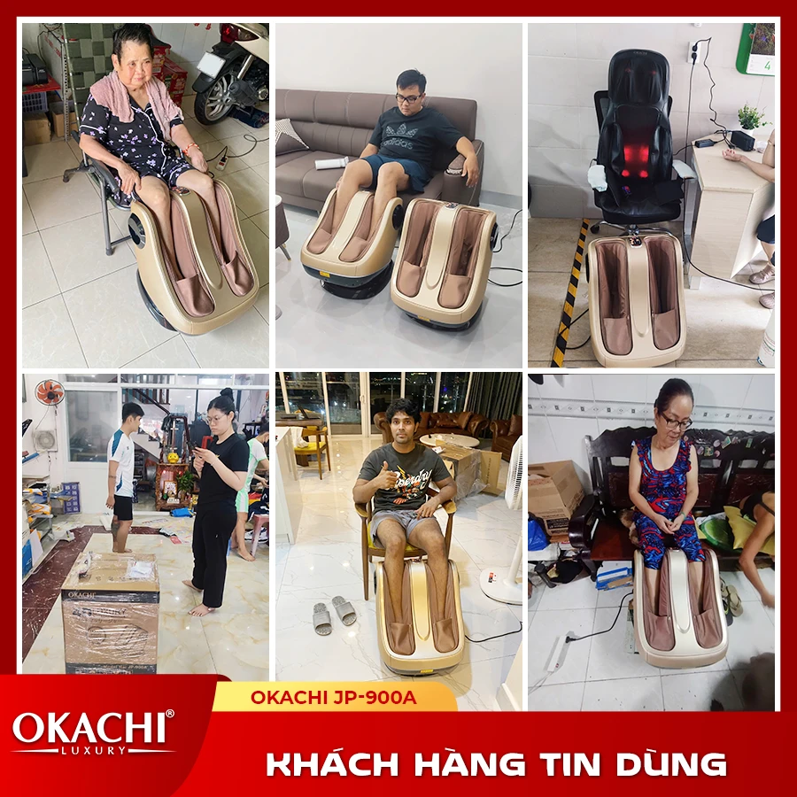 Máy massage chân và bắp chân OKACHI JP-900A (cao cấp)