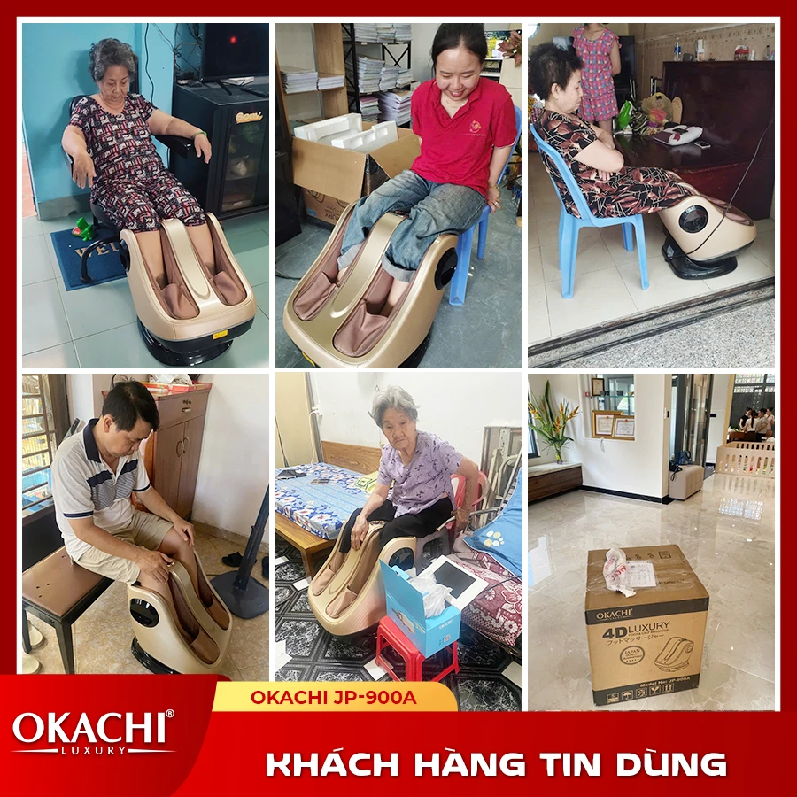 Máy massage chân và bắp chân OKACHI JP-900A (cao cấp)