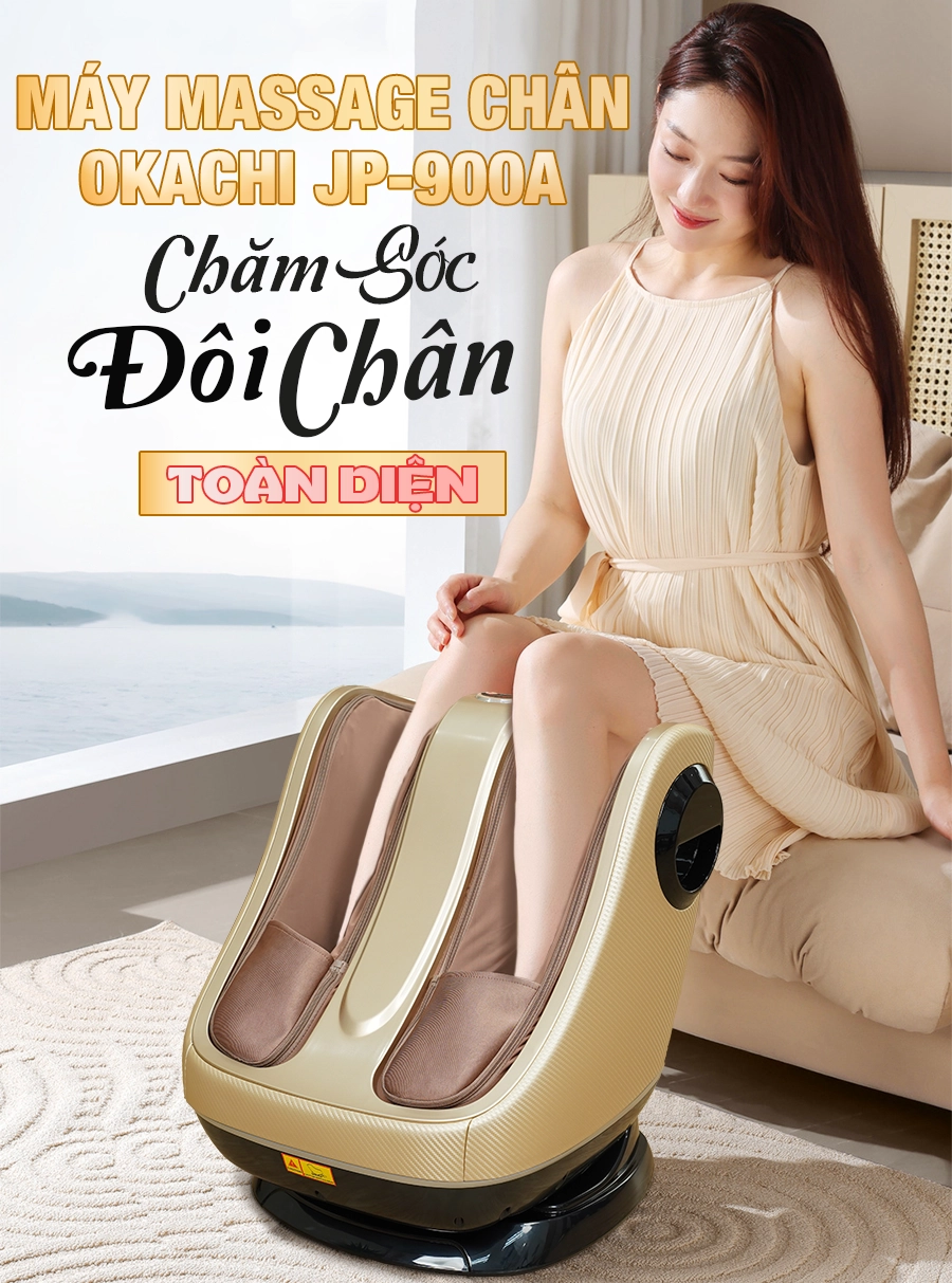 Máy massage chân và bắp chân OKACHI JP-900A (cao cấp)