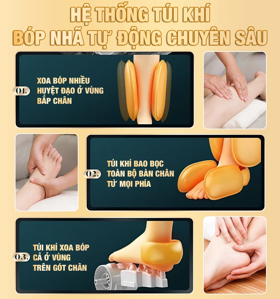 Máy massage chân và bắp chân OKACHI JP-900A (cao cấp)